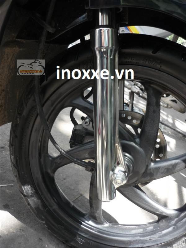 Phu tùng Inox xe Vision-Ốp phuộc trước